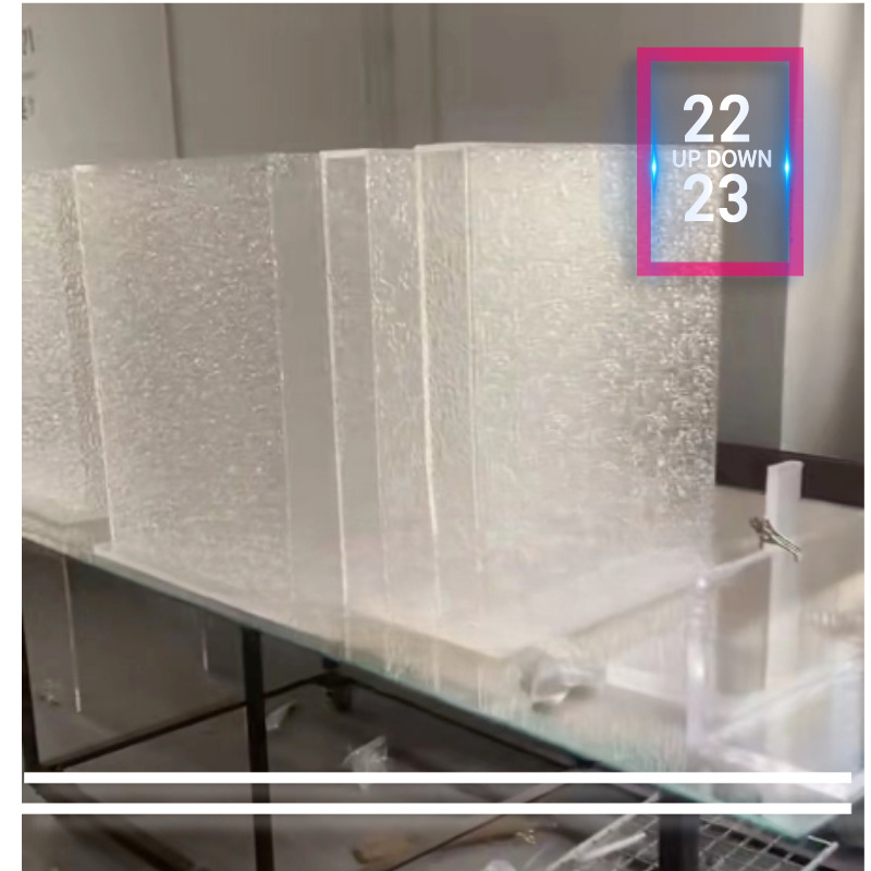 防潮T型亚克力桌脚激光雕刻石头纹厚板加工家具亚非洲耐磨户外腿