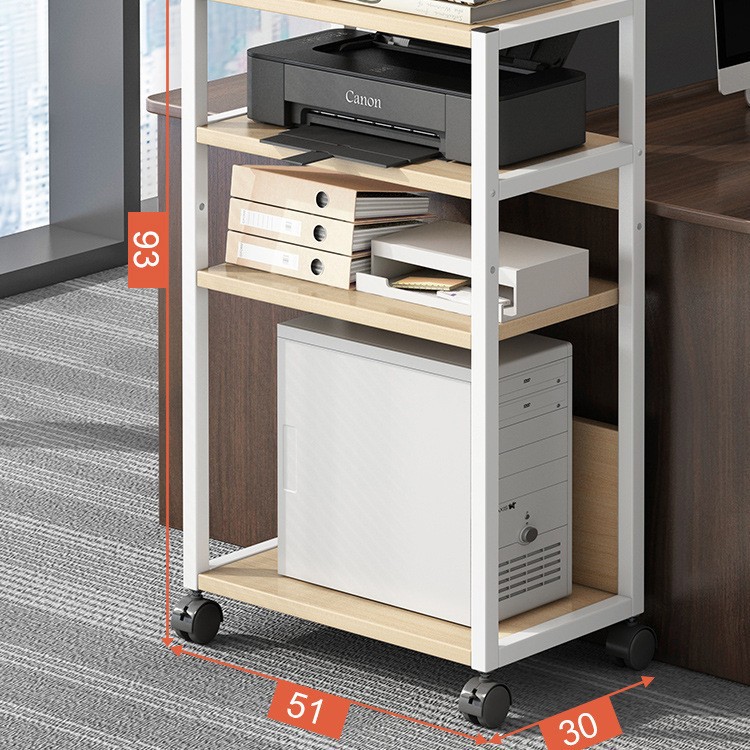 Estante de impresora de oficina, soporte móvil de piso, gabinete de almacenamiento, estante de host de computadora, soporte de chasis
