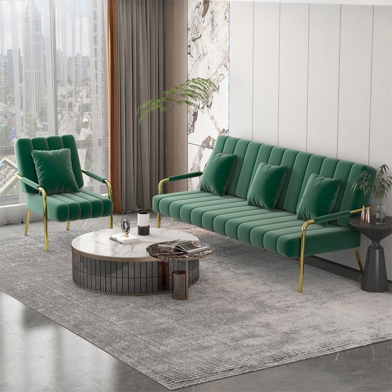 Room Double Small Sofa Sofa Bedroom Three-Person Clothing Store Fabric Rental Beauty Salon Studio Sofa