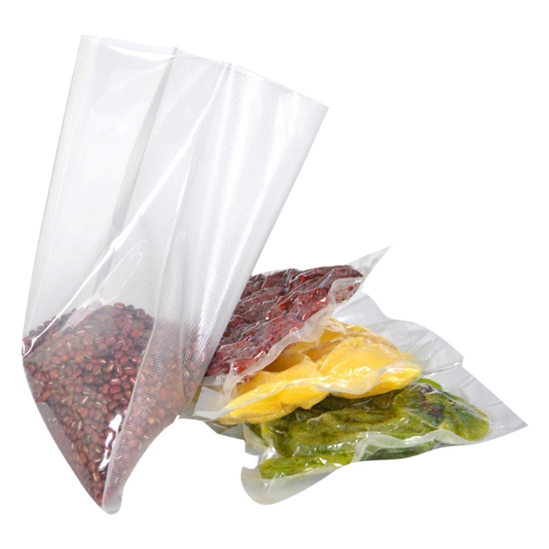 Bolsas de vacío texturizadas para alimentos, sellado doméstico, bolsas transparentes para conservación de cocina, bolsas de vacío de nylon coextruido de siete capas.