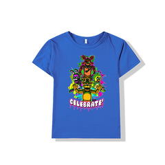 Freddy's Plush Bear from Cross-Border Amazon - Children's Cartoon Pattern Short-Sleeve T-Shirts for Boys and Girls