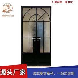 中式民国风复古风老钢窗法式老上海玻璃门窗别墅自建房铝合金门窗
