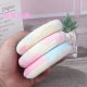 Large photo studio makeup powder puff powder powder puff foreign trade flocking powder round plush color 10.5cm