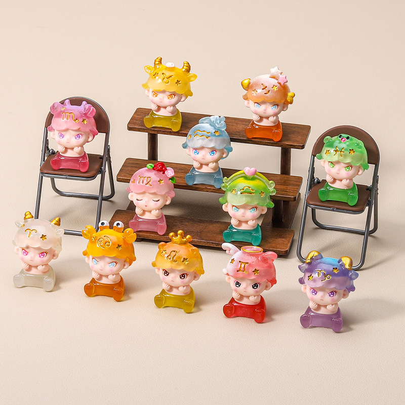 干支妹 DIY 樹脂かわいいトレンディなブラインドボックスホームテーブル車の装飾品手作りアクセサリー|undefined