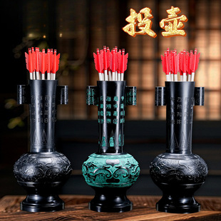 Pot Throwing Game Props for Kidsren and Adults, Double-Eared Fun Adult Wedding Toys, Team Building Imitation Bronze Pot Throwing