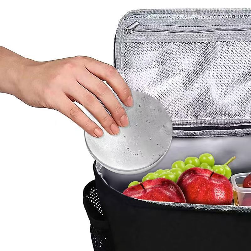New Portable, Slim, Reusable Cooling and Thermal Insulation Lunch Box, Fresh-Keeping Ice Box, Refrigerated Round Ice Box