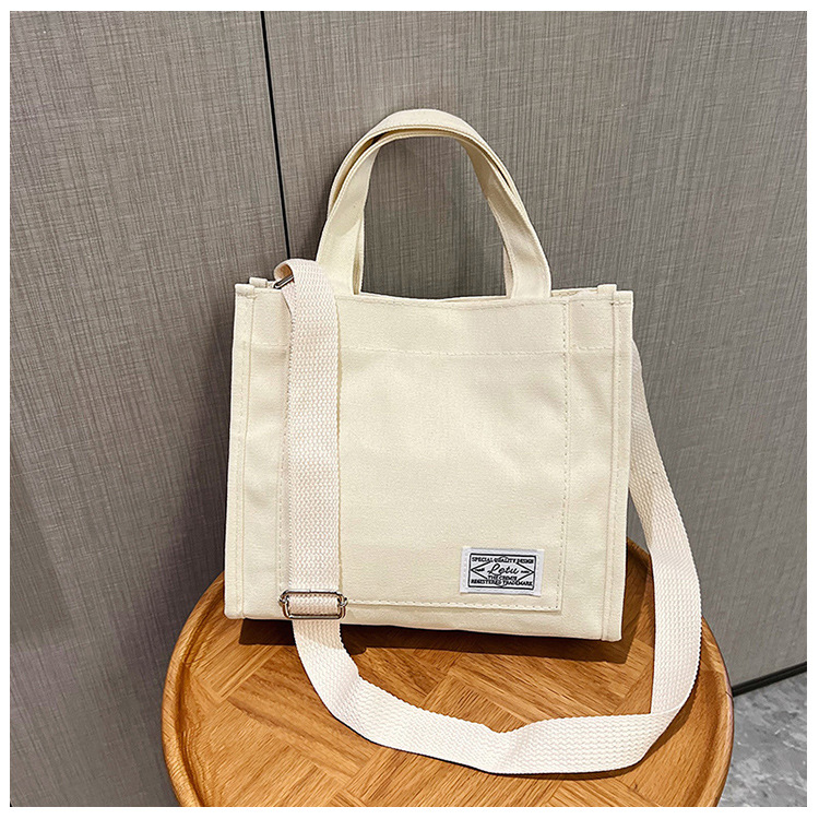 257g Weight Polyester Lining Material Sewing Thread Fashion Element Zipper Closure Type Single Shoulder Strap, Top Handle Strap Type Square Bag Bags Type Casual Occasion Canvas Material Solid Color Pattern All Seasons Season Women's Gender Streetwear Style Square Shape Women's Canvas Solid Color Streetwear Sewing Thread Square Zipper Square Bag 28