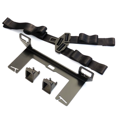 Car Kids Safety Seat Isofix Interface Bracket Universal Isofix Seat Belt Fixing Bracket Modification (Other Automotive Interior Supplies) - black