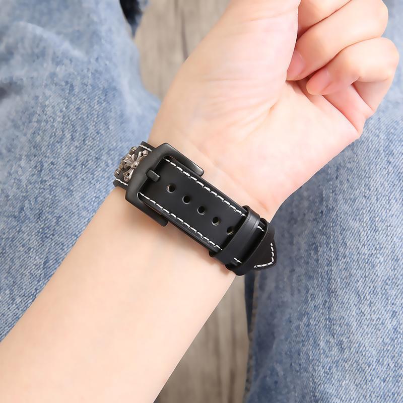 Punk Style Leather Watch Band - Image 6