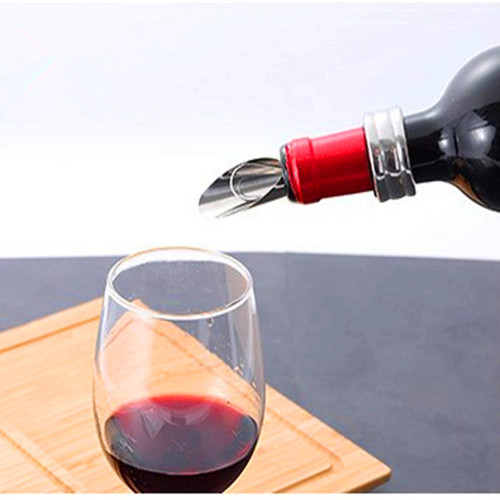 Stainless steel wine stopper, wine bottle stopper, dual-purpose wine guide, wine spout, red wine accessories