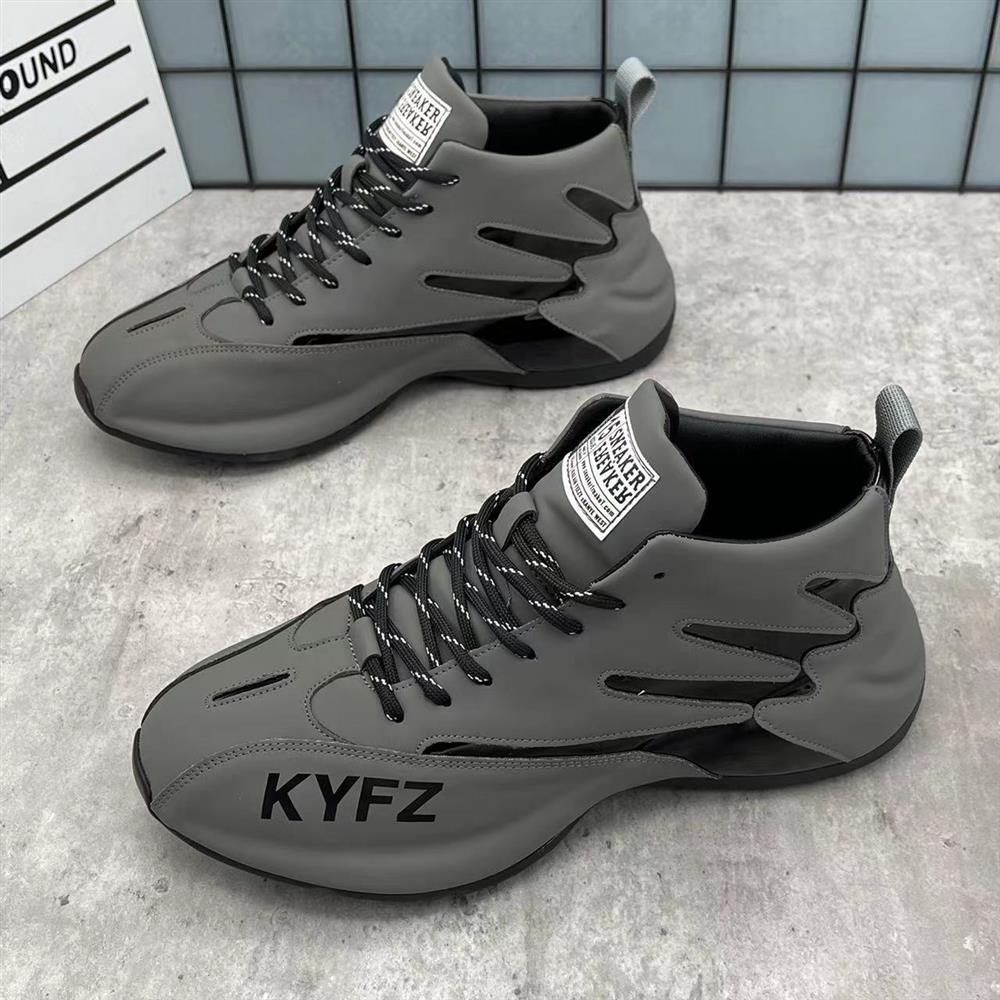 2024 Primavera Versatile High Top Trendy Casual con elevata altezza interna Borsa moda papà Suola Scarpe da uomo_voghion.com