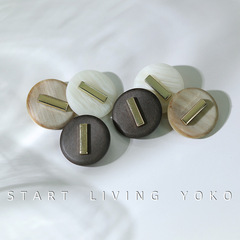 簡約風圓形樹脂紐扣高腳西裝扣呢外套大衣毛衣西服扣子衣服裝飾扣