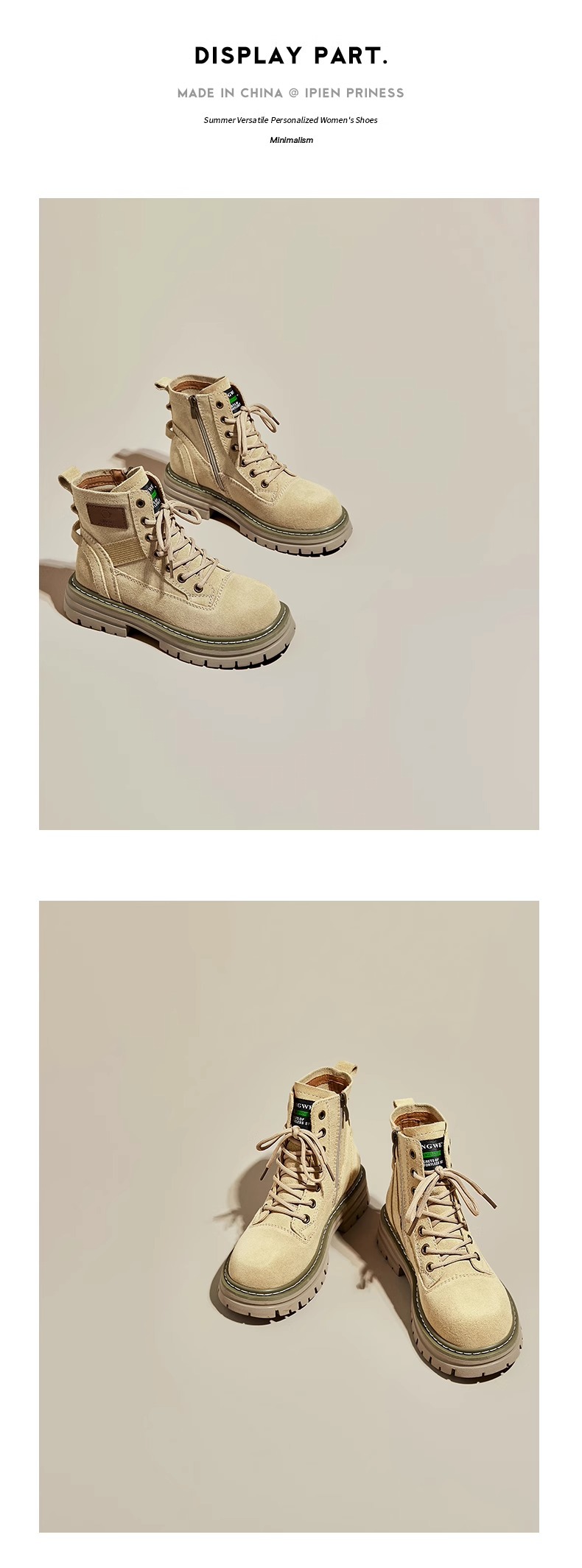 Autumn vintage work boots Spring and autumn single boot explosion platform ankle boots_voghion.com