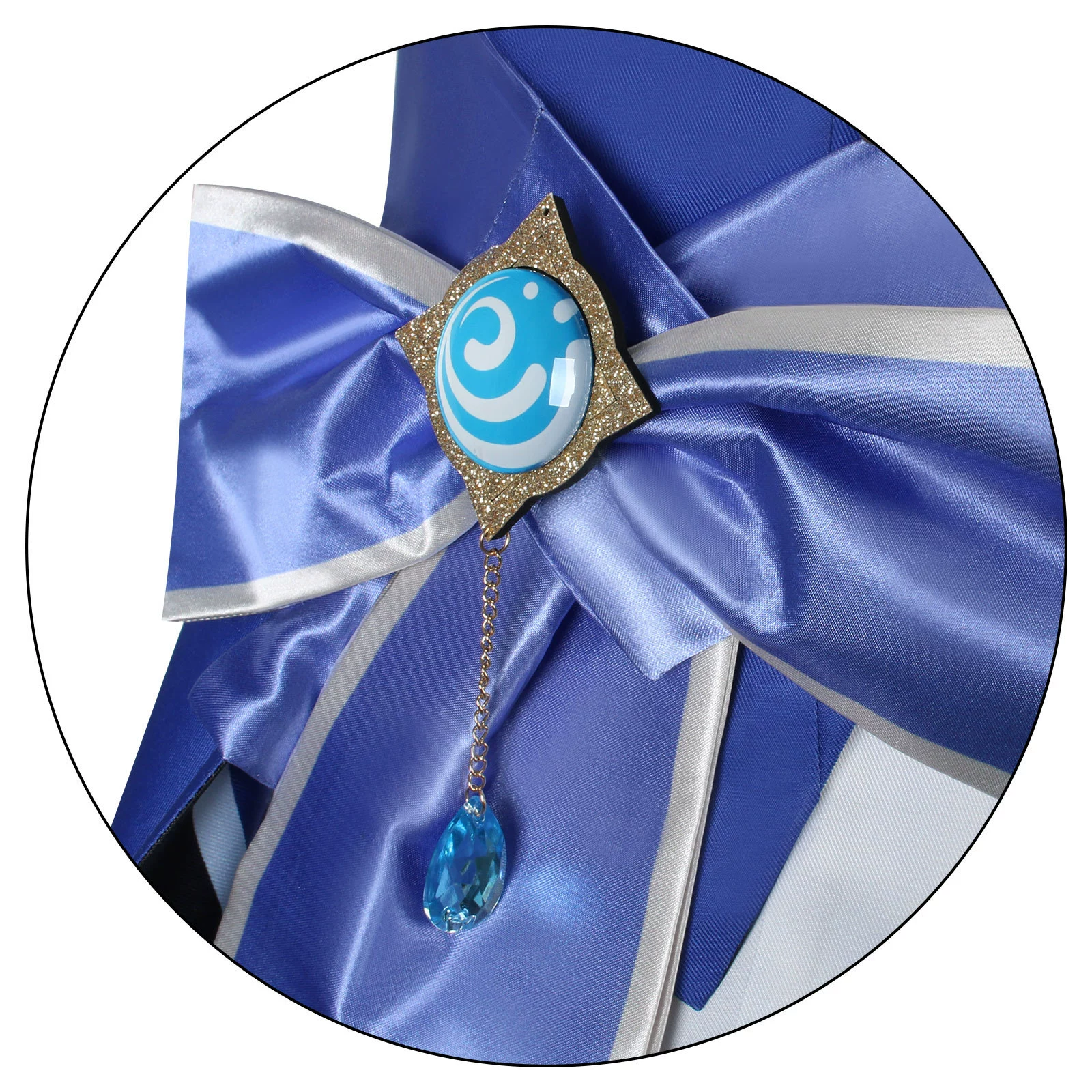 Cosplay Costume Water God Tister — Full Outfit with Wig & Accessories, One Size