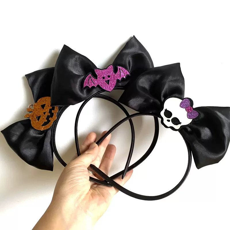 2023新款跨境万圣节巫婆帽发箍发饰南瓜蜘蛛帽子鬼节新款节日派对