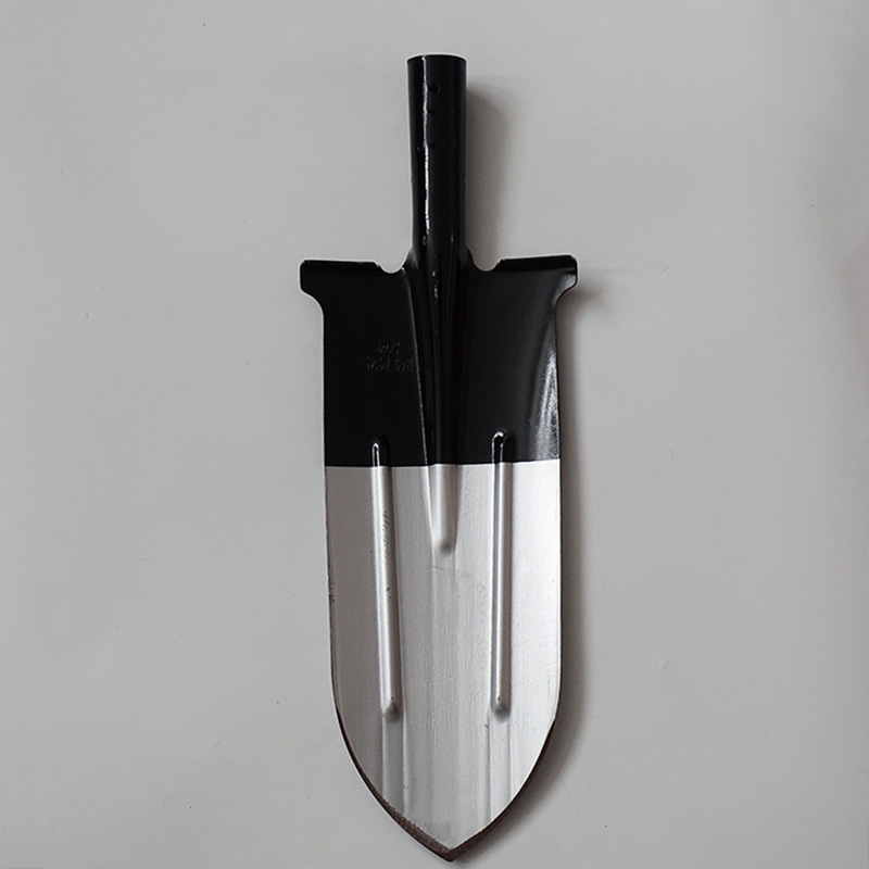 厂家批发黑白宽肩挖树尖锹多功能挖树铲锰钢农用户外铁锹