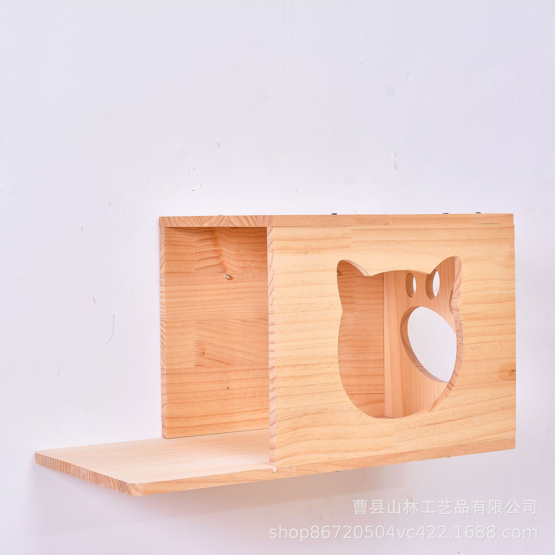 Marco de escalada de gato de madera plataforma montada en la pared espacio interior cápsula colgante de pared gato escalera de escalada Registro Creativo colgante de pared nido de gato