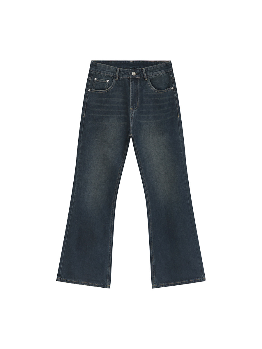 MTLCLOTHES Hombres| Revestimiento de cera americana azul microplacer delgado deslizante lavable jeans moda