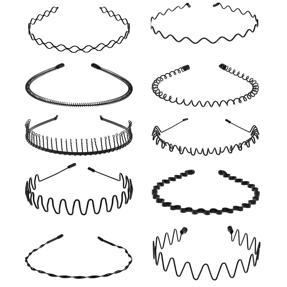 Cross-border exclusiva al por mayor de moda diadema invisible deportes estilo coreano gran espalda diadema onda horquilla cabeza accesorios traje