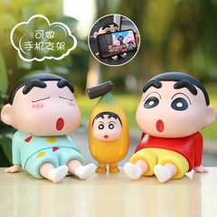 クレヨンしんちゃん携帯デスクトップスタンド怠け者携帯電話スタンドスタンド家庭用フィギュア置物人形