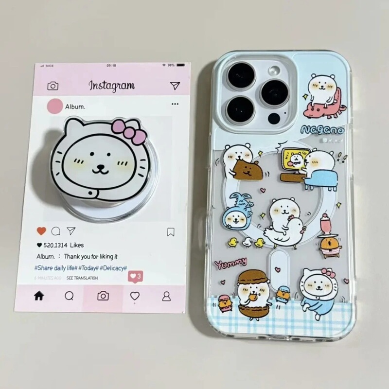 Capybara Suitable for Samsung S23Fe Mobile Phone Case S25Ultra/S24Plus/S21 Magnetic Suction 3 Apple 16Promax