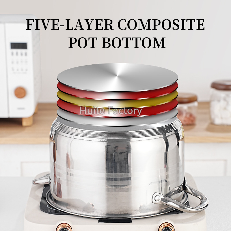 跨境13件套cookware set厨具加厚复底不锈钢套装锅带蒸格锅具套装|undefined