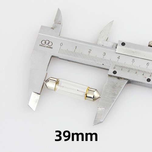 Double-tip reading car trunk small lamp bead 12V 24V5W double-tip bulb olive lamp roof ceiling light