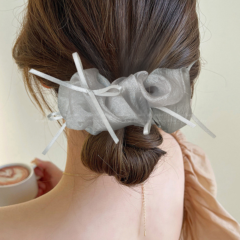 Ballet cinta arco intestino grueso anillo de cabello super xian tie cabello correa de cabello cuerda de cabello bola de cabello adornos de cabello cuerda de cabello