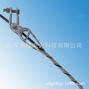 Single-wire pre-twisted wire connector K for short-span ADSS optical cables used in urban power distribution lines