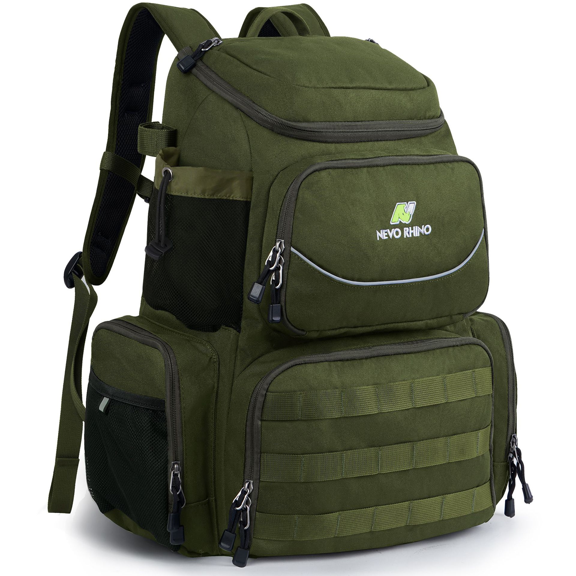 Mochila de pesca al aire libre 2023 — multifuncional, gran capacidad, resistente, diseño camuflaje, disponible en fábrica