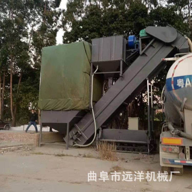 火车站矿粉集装箱拆箱机移动式粉煤灰卸车机 集装箱卸灰机