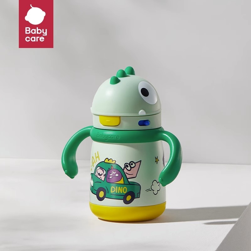 恐龙保温杯婴幼儿保温水杯学饮杯宝宝便携不锈钢吸管杯|undefined