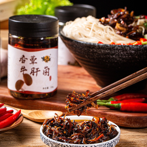 Yunnan specialty mushroom sauce manufacturer source 220g canned bibimbap soy sauce chicken mushroom sauce
