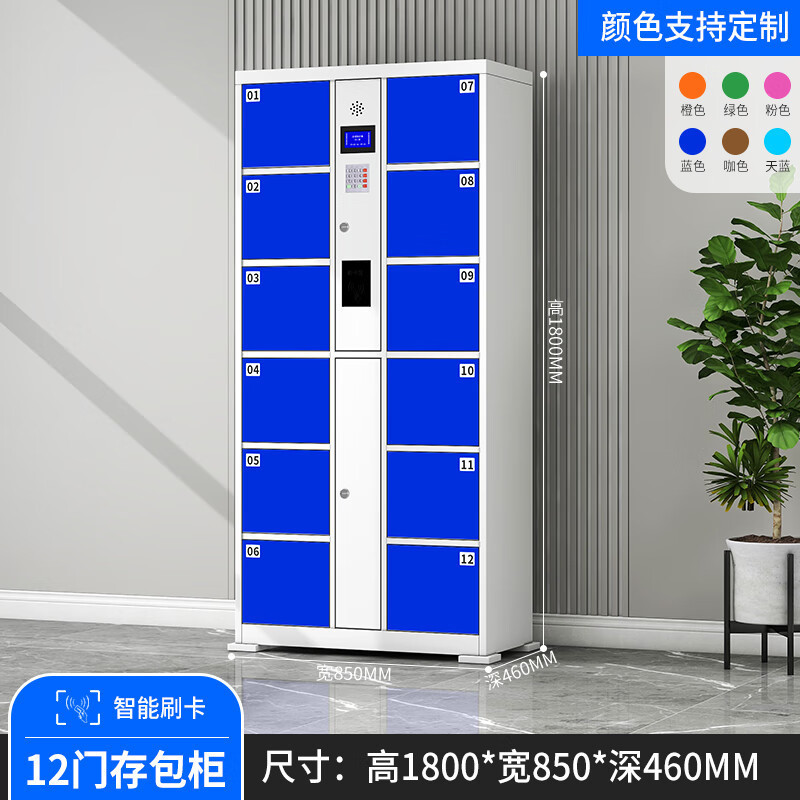 12 doors (smart card swiping)