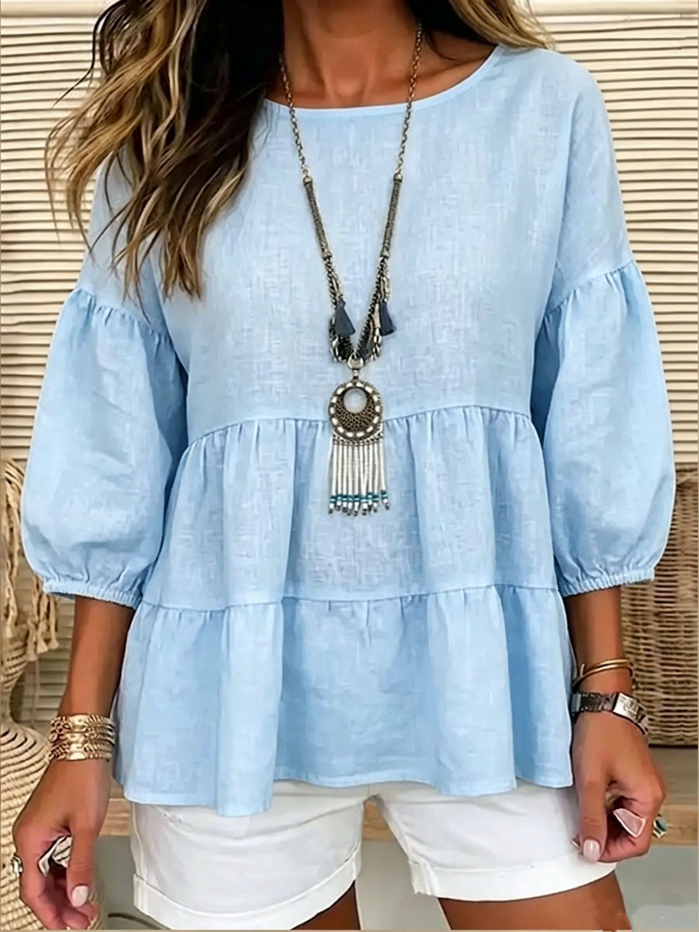 summer flashlight with a round collar