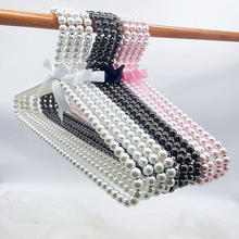 跨境珍珠衣架可爱宠物衣架服装店专用蝴蝶结裤架防滑无痕儿童衣架