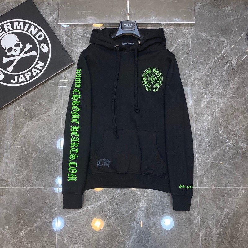 Chrome Heart Hoodie 克罗伈十字架连帽卫衣跨境宽松男女拉链帽衫|undefined