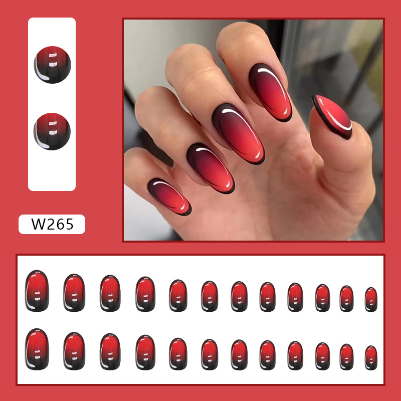 Stylish Press-on Nails Whitening Effect False Nails 24 Pieces Set_voghion.com