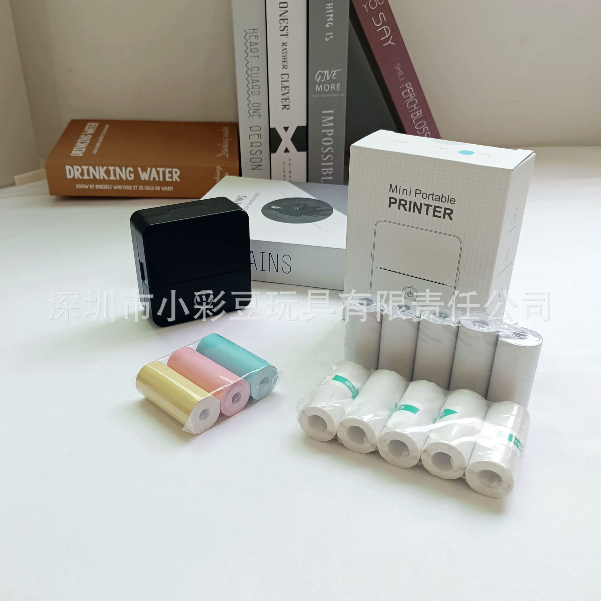 X6 black russian version + 5 thermal paper + 5 self-adhesive + 3 colored paper