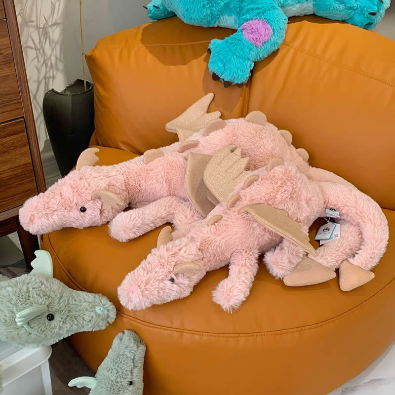 jellycat玩偶正版官方飞龙毛绒公仔玩具天空雪龙粉龙大号三标齐全|undefined