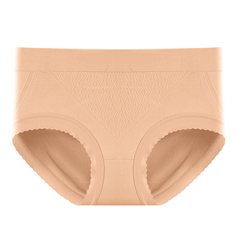 Ropa interior sin costuras de cintura media cómoda, suave y agradable para la piel 2024 nueva entrepierna transpirable de seda 7A ropa interior de mujer de alta elasticidad