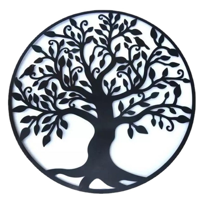 Estación independiente Amazon metal pared arte Árbol de la vida de hierro Árbol de la vida adornos de arte artesanía