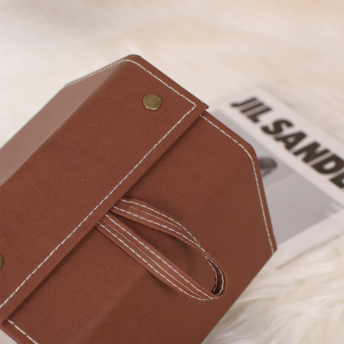Multifunctional Foldable Eyeglass Storage Box, Entryway Multi-Compartment Jewelry Gift Box, Retro High-Grade PU Leather Eyeglass Case