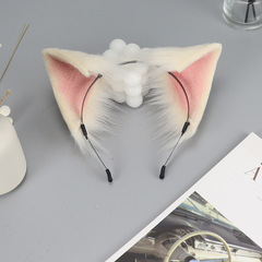 Dropshipping League of Legends Handmade Beast-Ear Headwear Cosplay KDA Girl Group Ahri-Style Lifelike Animal-Ear Hairband High-Quality