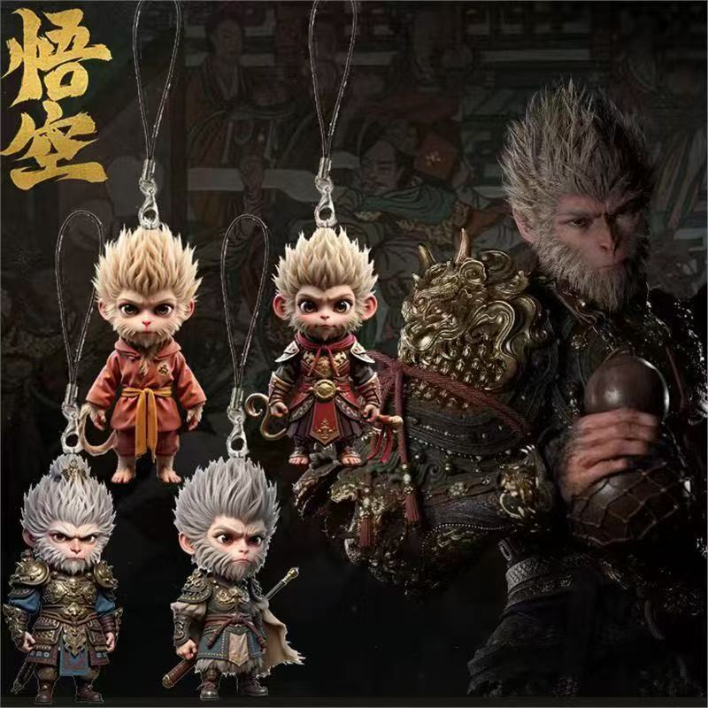 Black Myth Wukong New Peripheral Acrylic Mobile Phone Lanyard Mobile Phone Chain Student Bag Pendant Keychain Wholesale