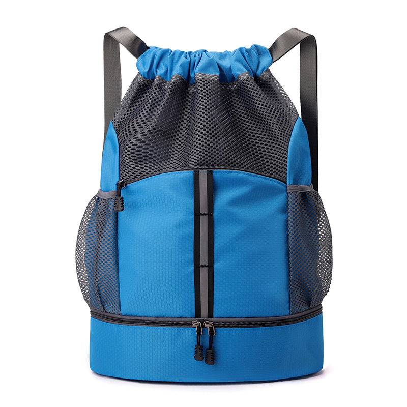 Mochila deportiva de separación seca y húmeda al aire libre mochila de cuerda a prueba de salpicaduras mochila deportiva al aire libre mochila