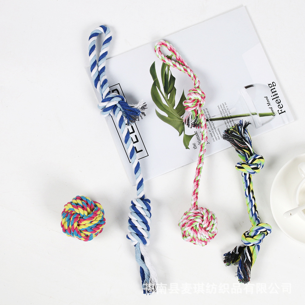 Juguetes para perros no pueden morder corda de algodón corda de algodón corda de dientes de perros pequeños y medianos fabricante de juguetes para perros