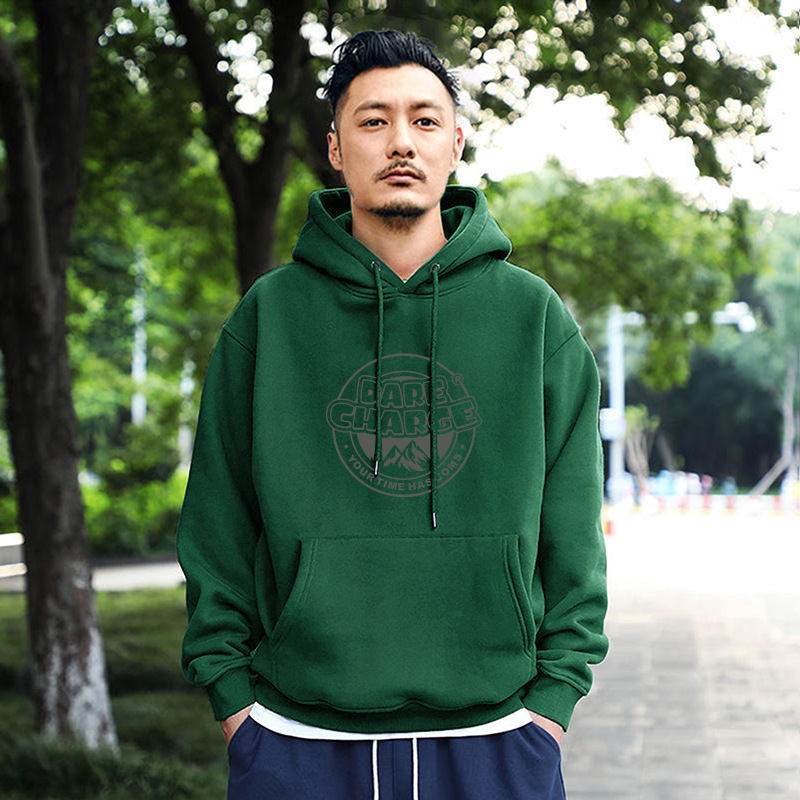 Dark green hooded thin -990 [quality version] GL