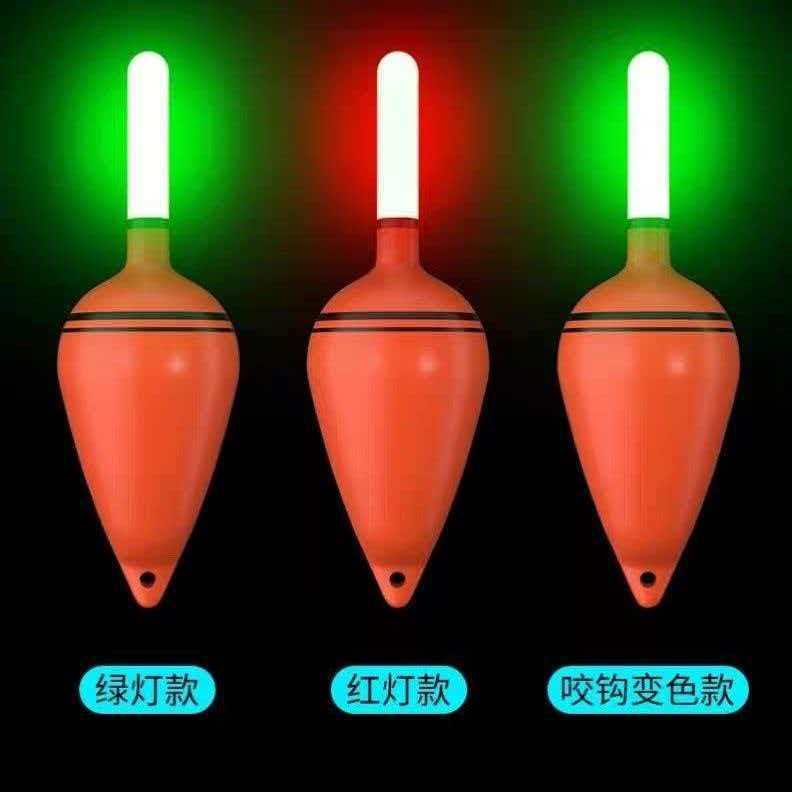 Thickened Luminous Big Belly Float Set That Changes Color When Fish Bite, Sea Rod Float for Sea Fishing, Big Belly Float for Bighead Carp and White Ammonoite, Big Belly Float Line Set for Bighead Carp and White Ammonoite