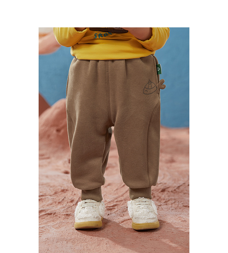 Casual Animal Cartoon Solid Color Cotton Blend Boys Pants display picture 2